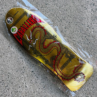 10in x 30in STEVE CABALLERO CHINESE DRAGON REISSUE GOLD FOIL SKATEBOARD DECK SHAPE 150