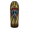 10.0in x 30.0in VALLELY ELEPHANT GOLD FOIL SKATEBOARD DECK SHAPE 163