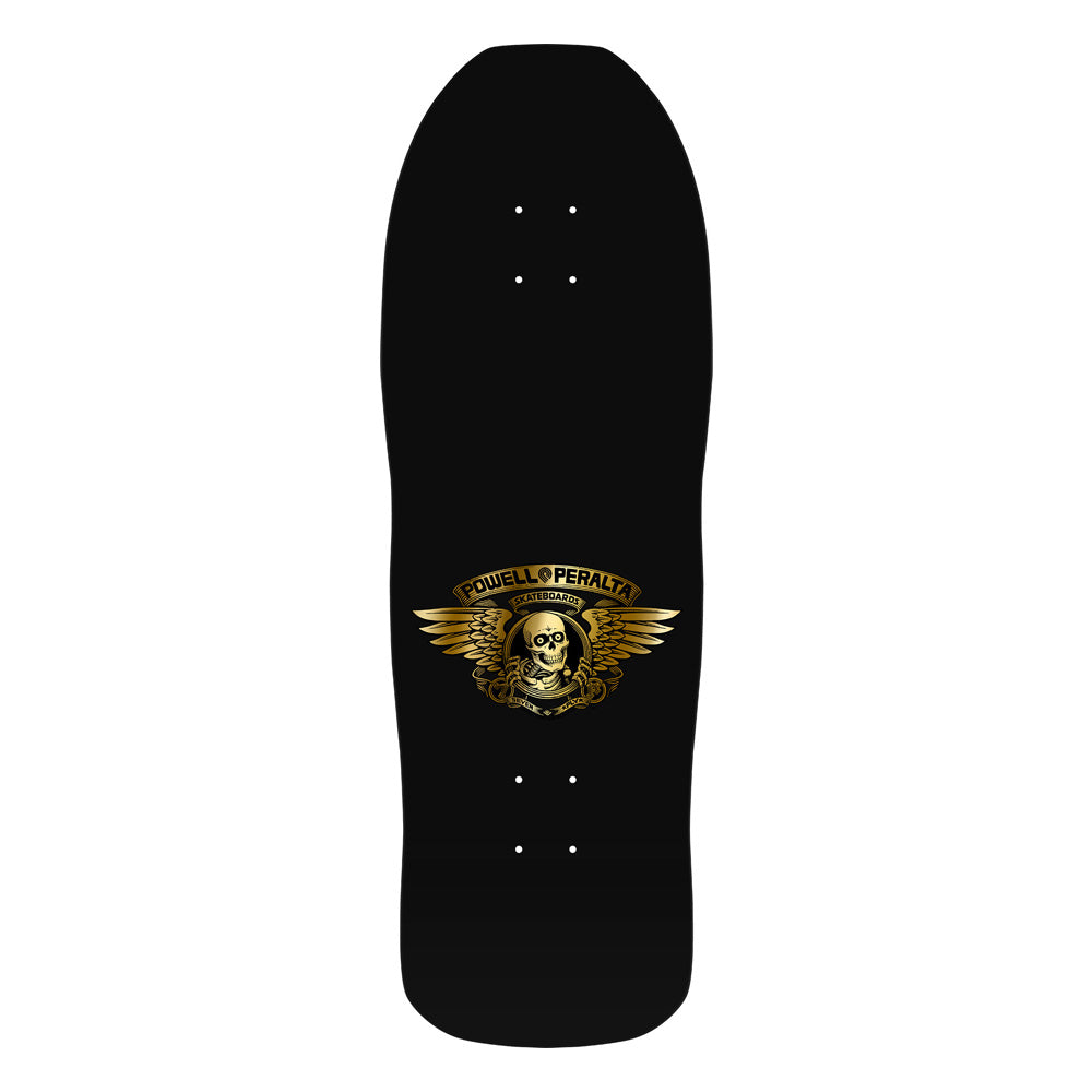 10.0in x 30.0in VALLELY ELEPHANT GOLD FOIL SKATEBOARD DECK SHAPE 163