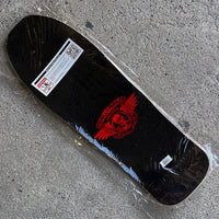 9.85in x 30.0in VALLELY ELEPHANT SILVER FOIL SKATEBOARD DECK SHAPE 163