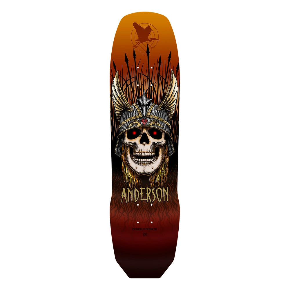 8.45in x 31.8in ANDY ANDERSON HERON PRO SKATEBOARD DECK SHAPE 289