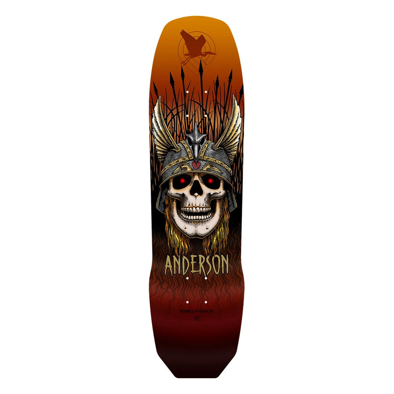 8.45in x 31.8in ANDY ANDERSON HERON PRO SKATEBOARD DECK SHAPE 289