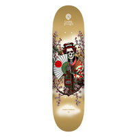 8.25in x 31.95in YOSOZUMI SAMURAI GOLD SKATEBOARD DECK 