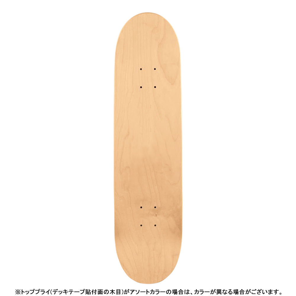 8.25in x 31.95in YOSOZUMI SAKURA ONNA BUGEISHA WHITE/GOLD FOIL SKATEBOARD DECK SHAPE 248