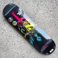 8.25in x 31.95in SKULL & SWORD COLBY FADE SKATEBOARD DECK