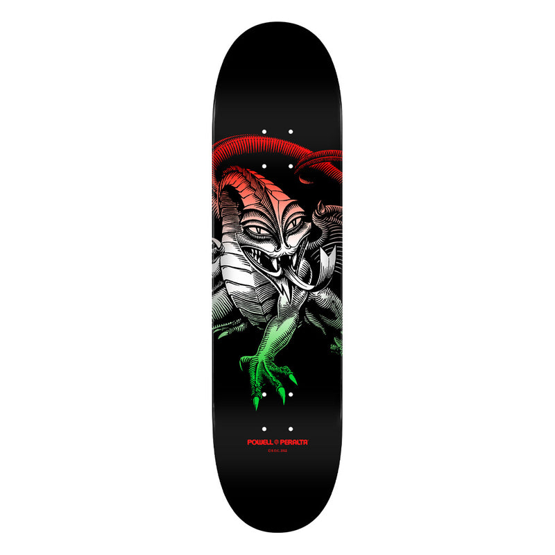 8.75in x 32.95in CAB DRAGON GREEN FADE SKATEBOARD DECK