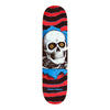 7.0in x 28.0in RIPPER RED/STAIN BLUE SKATEBOARD DECK SHAPE 239