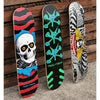 7.0in x 28.0in RIPPER RED/STAIN BLUE SKATEBOARD DECK SHAPE 239