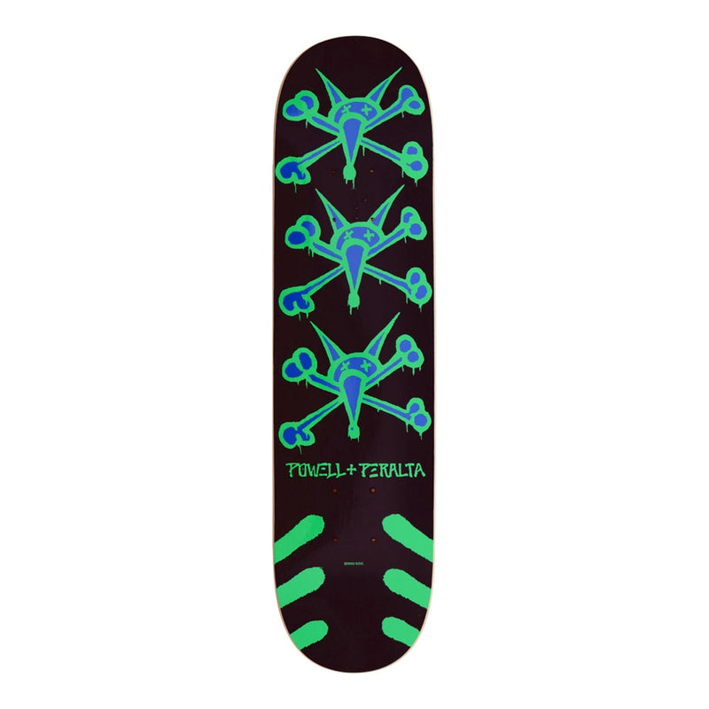 7.0in x 28.0in VATO RATS BLACK/GREEN SKATEBOARD DECK SHAPE 239