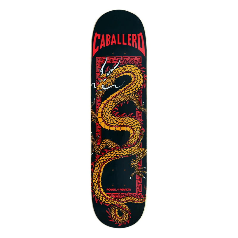 7.75in x 31.08in CAB CHINESE DRAGON BLACK SKATEBOARD DECK SHAPE 291