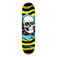7.0in x 28.0in RIPPER YELLOW/BLUE SKATEBOARD DECK SHAPE 239