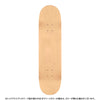 7.0in x 28.0in WINGED RIPPER BLACK/LIGHT BLUE SKATEBOARD DECK SHAPE 239