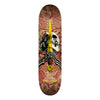 7.5in x 28.65in SKULL & SWORD KHAKI/BURGUNDY SKATEBOARD DECK SHAPE 191