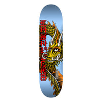 7.5in x 28.65in CAB BAN THIS LIGHT BLUE SKATEBOARD DECK SHAPE 191