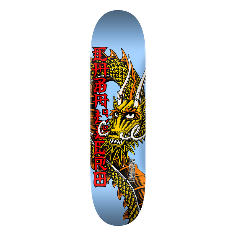 7.5in x 28.65in CAB BAN THIS LIGHT BLUE SKATEBOARD DECK SHAPE 191