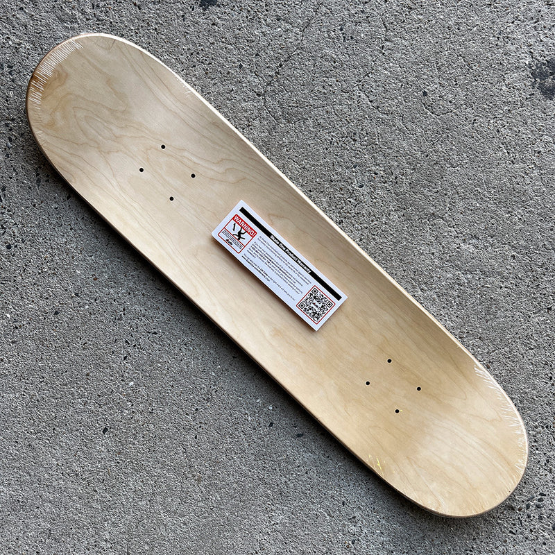 8.0in x 31.45in SKULL&SWORD GREEN SKATEBOARD DECK SHAPE 242