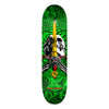 8.0in x 31.45in SKULL&SWORD GREEN SKATEBOARD DECK SHAPE 242