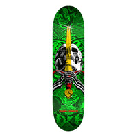 8.0in x 31.45in SKULL&SWORD GREEN SKATEBOARD DECK SHAPE 242