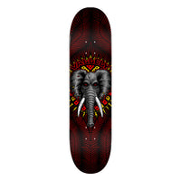 8.0in x 31.45in MIKE VALLELY ELEPHANT BLACK/BURGUNDY SKATEBOARD DECK SHAPE 242