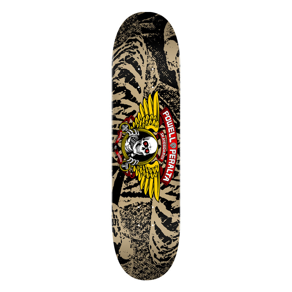 8.0in x 31.45in WINGED RIPPER KHAKI SKATEBOARD DECK SHAPE 242