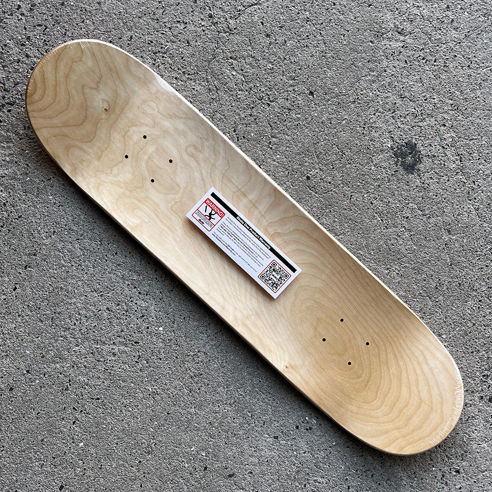 8.25in x 31.95in CAB BAN THIS PINK SKATEBOARD DECK SHAPE 243