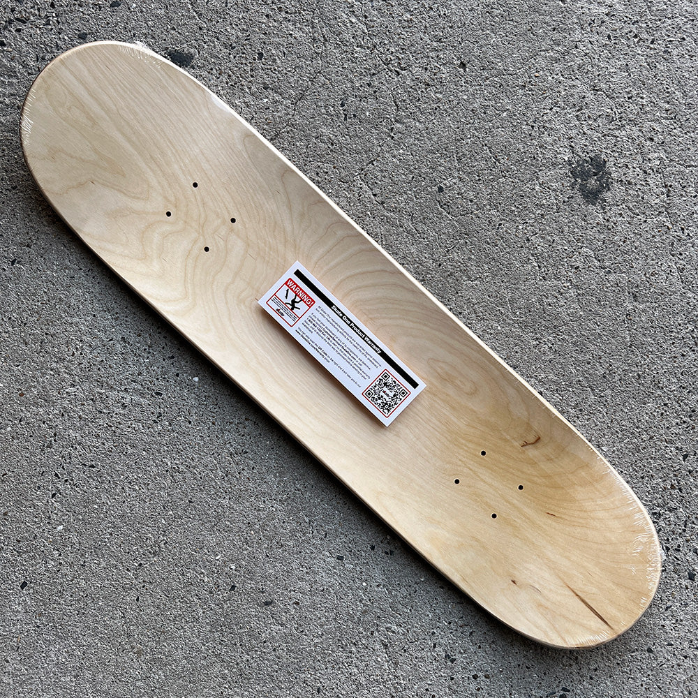 8.25in x 31.95in SKULL&SNAKE BLUE SKATEBOARD DECK SHAPE 243