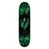 8.13in x 31.58in FLIGHT® SKELTON TEAL FOIL SKATEBOARD DECK SHAPE 242W