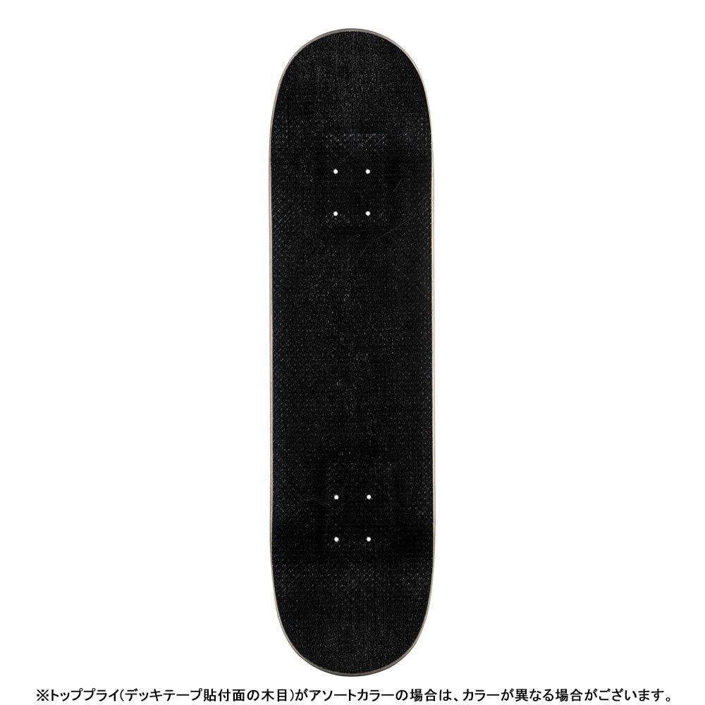 8.13in x 31.58in FLIGHT® SKELTON TEAL FOIL SKATEBOARD DECK SHAPE 242W