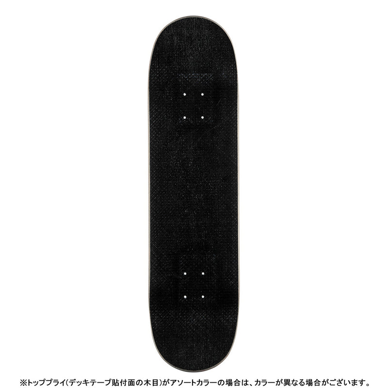 8.13in x 31.58in FLIGHT® SKELTON TEAL FOIL SKATEBOARD DECK SHAPE 242W