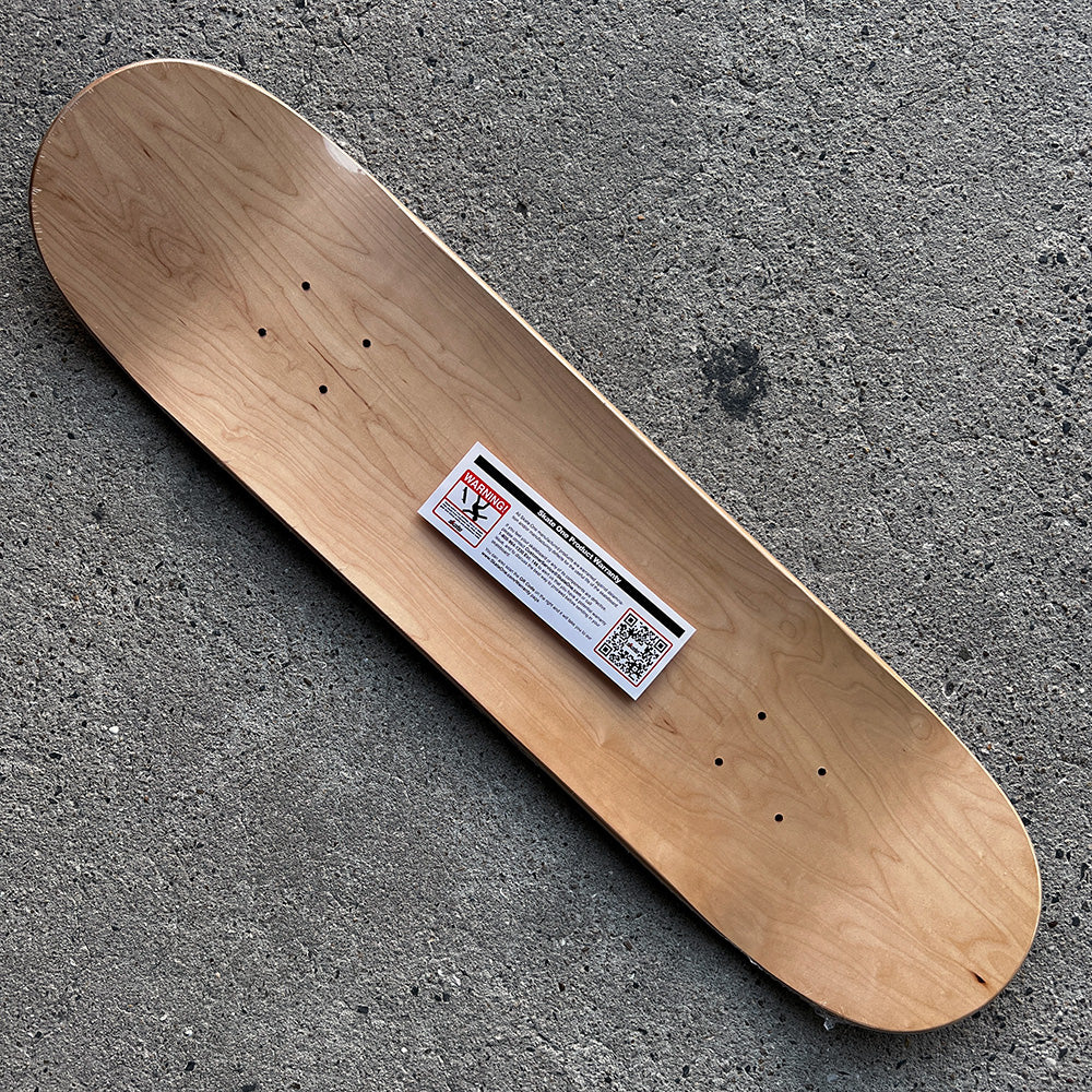 8.0in x 31.45in RIPPER GREEN/BLUE FADE SKATEBOARD DECK SHAPE 242