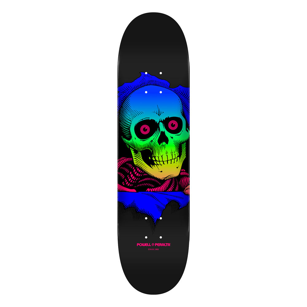 8.0in x 31.45in RIPPER GREEN/BLUE FADE SKATEBOARD DECK SHAPE 242