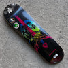 8.25in x 31.95in SKULL & SWORD GREEN/BLUE FADE DECK SHAPE 243
