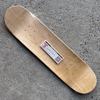 8.25in x 31.95in SKULL & SWORD GREEN/BLUE FADE DECK SHAPE 243