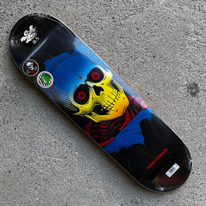 8.5in x 32.08in RIPPER YELLOW FADE SKATEBOARD DECK SHAPE 249