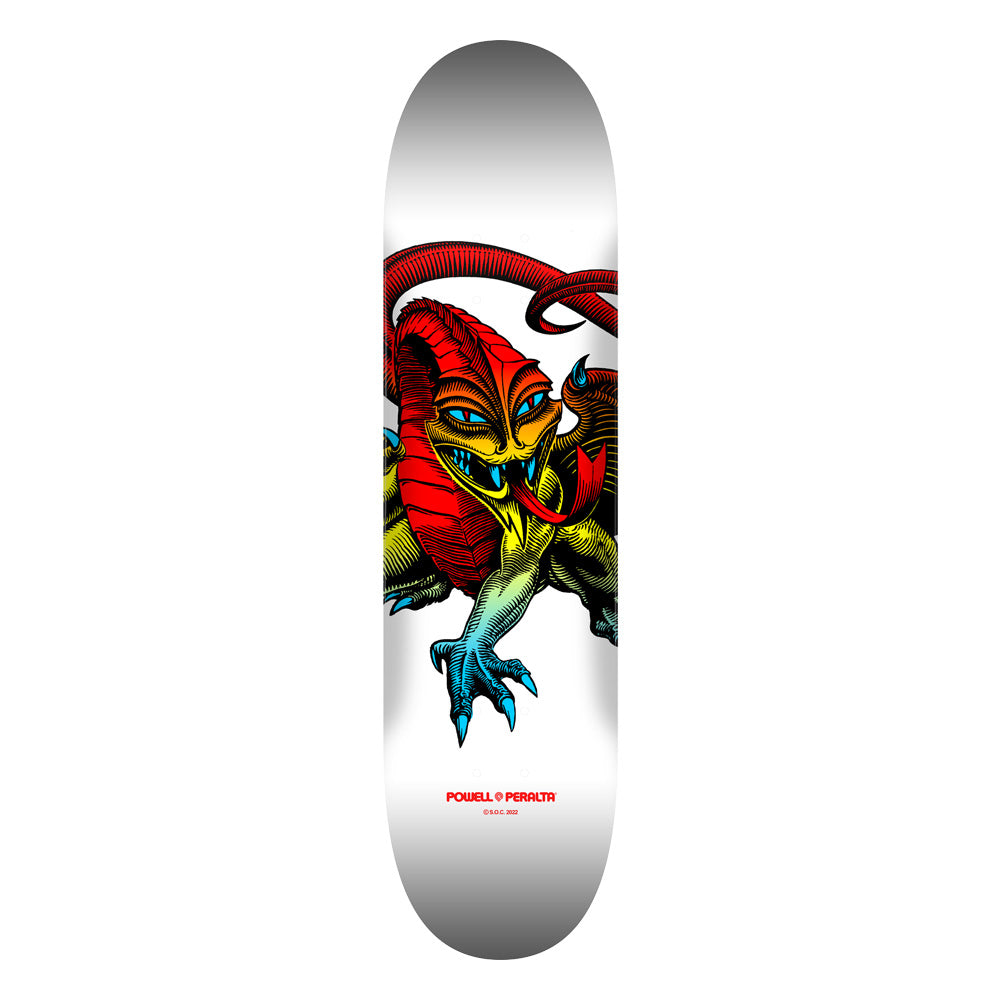 8.75in x 32.95in CAB DRAGON YELLOW FADE SKATEBOARD DECK SHAPE 245