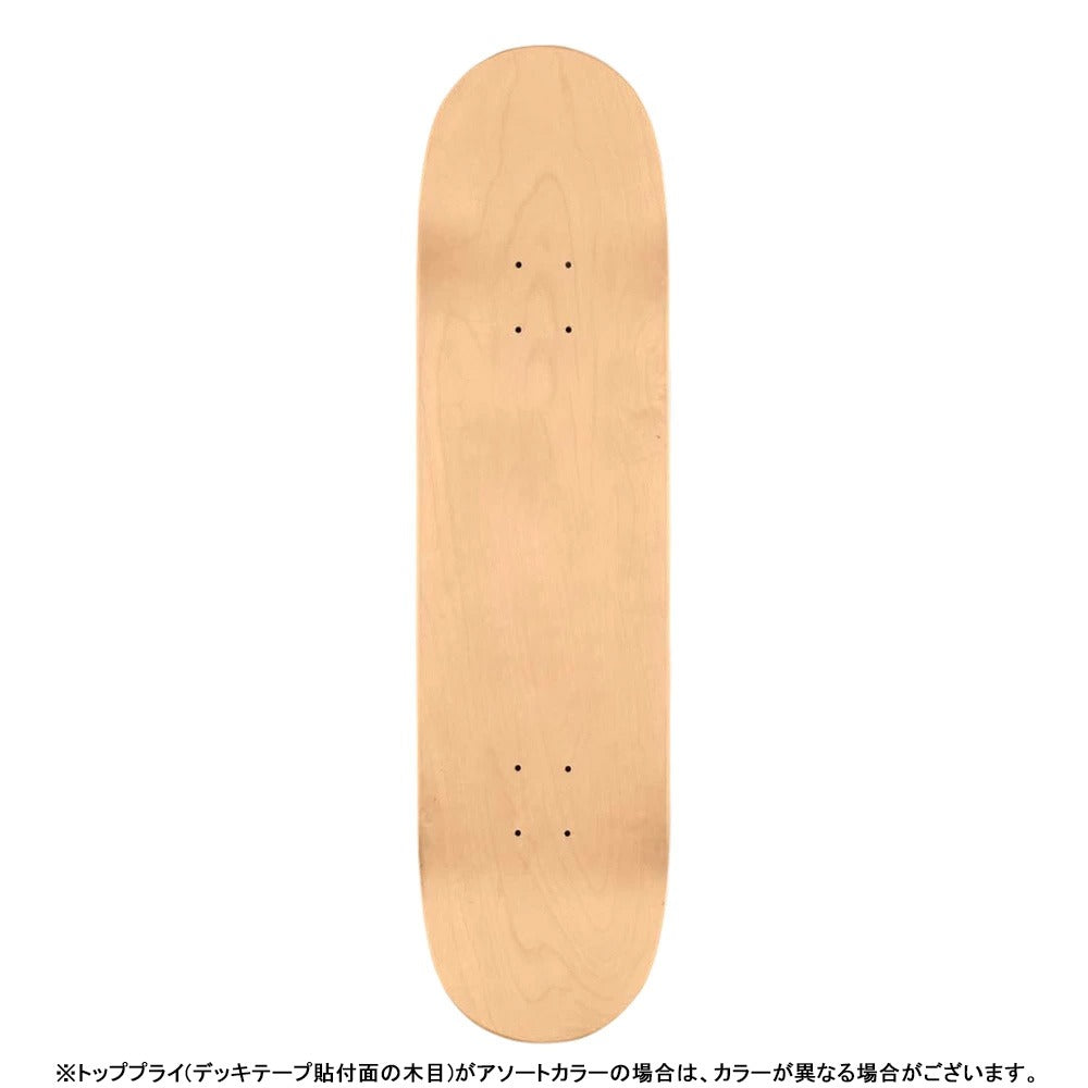 7.5in x 28.65in DETONATOR "15" SOLID WHITE SKATEBOARD DECK SHAPE 191