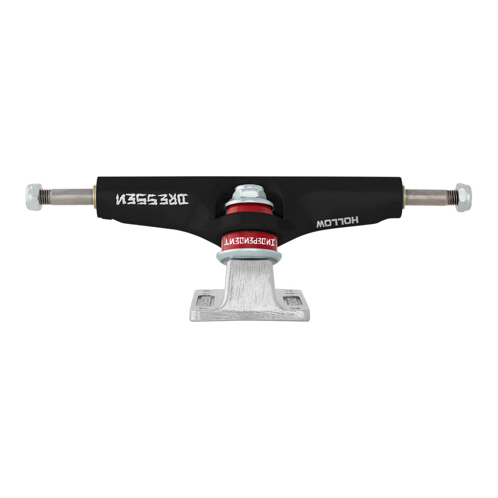 166 HOLLOW DRESSEN BLACK/SILVER STANDARD TRUCKS(STAGE4)