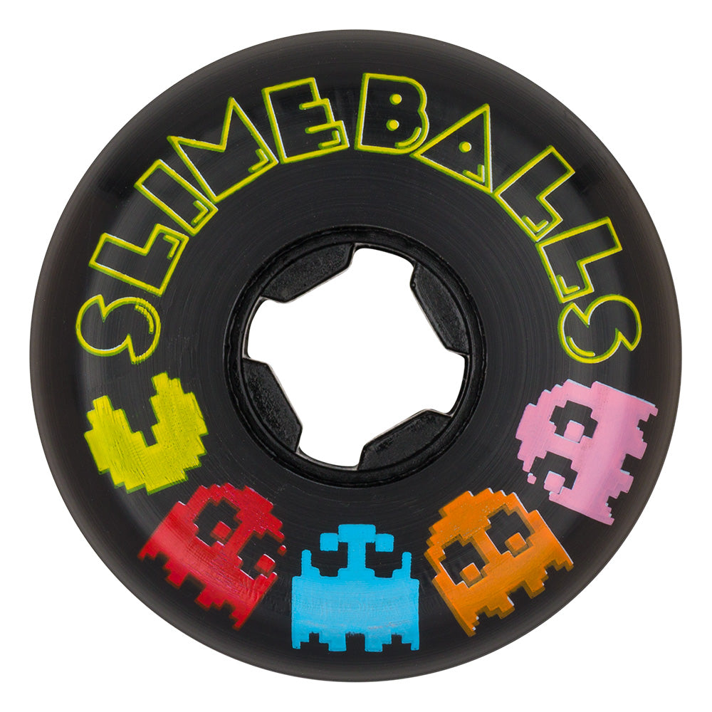 54mm VOMIT MINI PAC-MAN BLACK 97A SKATEBOARD WHEELS