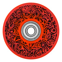 66mm STRANGER THINGS HELLFIRE CLUB LIGHT UPS OG SLIME 78A SKATEBOARD WHEELS