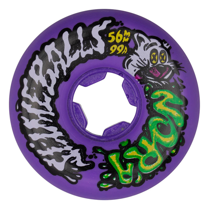 56mm NORA VASCONCELLOS GUEST VOMIT MINI PURPLE 99A SKATEBOARD WHEELS