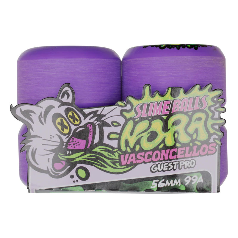 56mm NORA VASCONCELLOS GUEST VOMIT MINI PURPLE 99A SKATEBOARD WHEELS