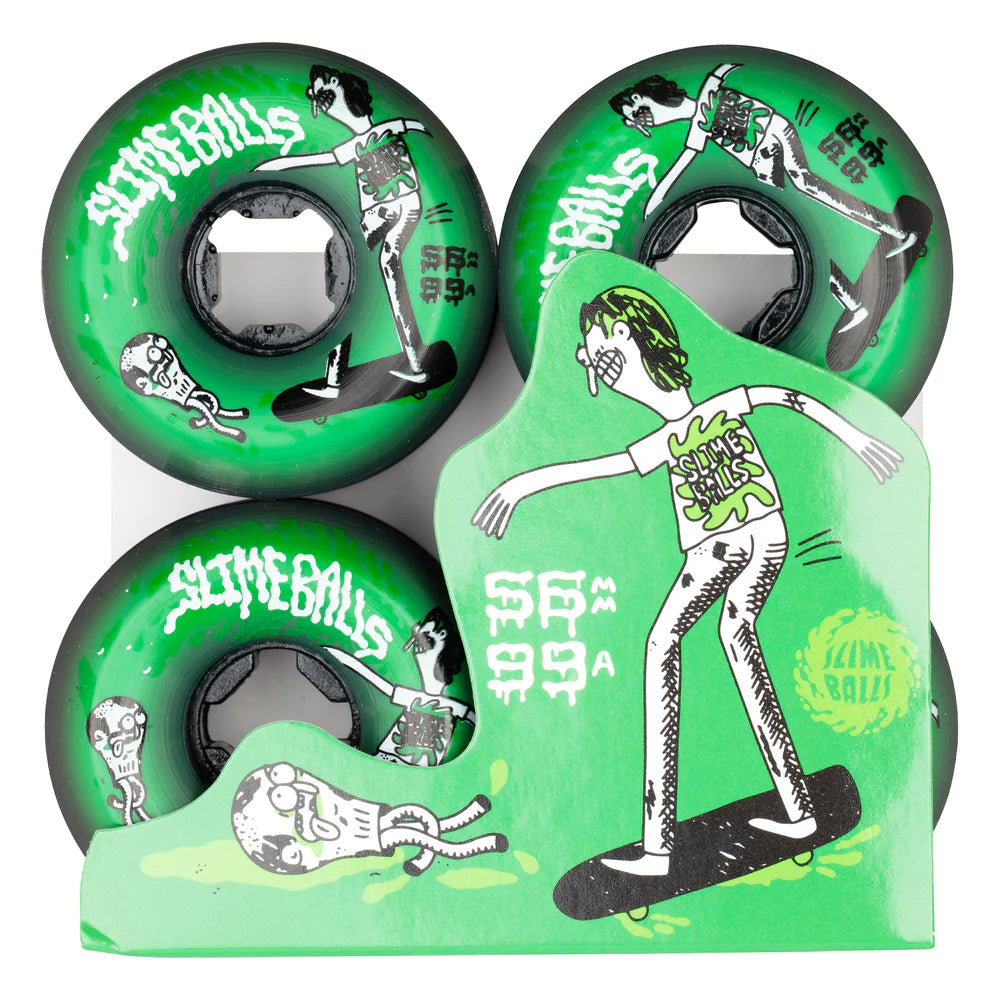 56mm JAY HOWELL SPEED BALLS GREEN 99A SKATEBOARD WHEELS – ハスコ