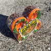 60mm SALBA TIGER VOMITS ORANGE 95A SKATEBOARD WHEELS