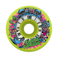 60mm CLAUS GRABKE REISSUE VOMITS NEON GREEN 95A SKATEBOARD WHEELS