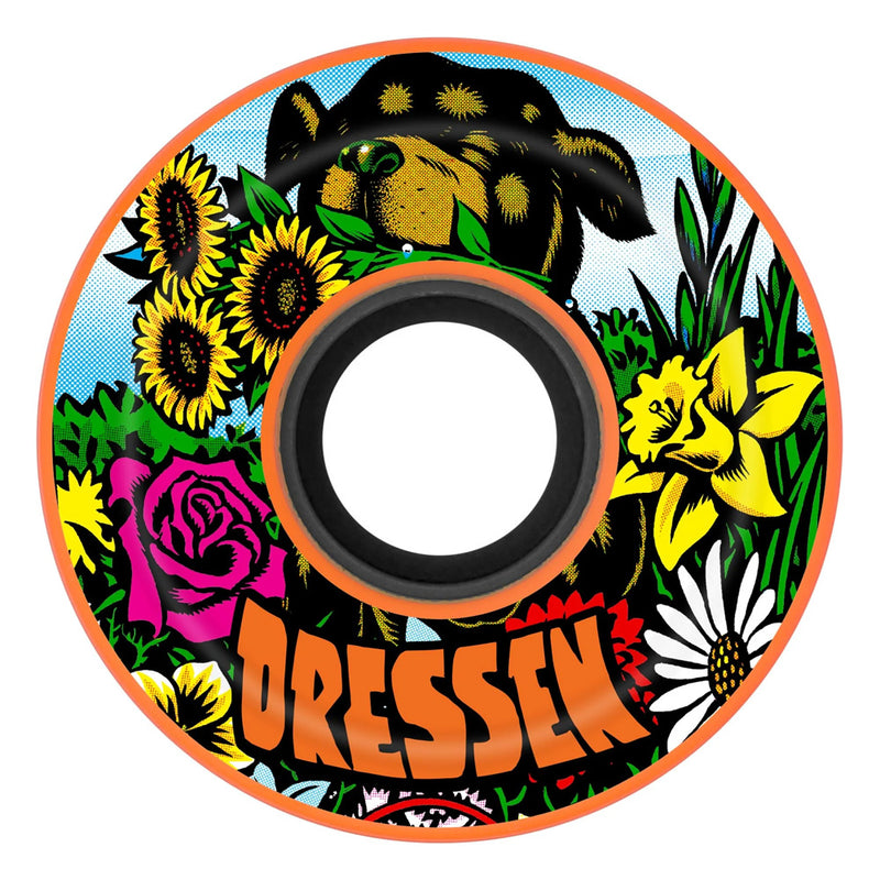 60mm ERIC DRESSEN PUP REISSUE OG SLIME ORANGE 78A SKATEBOARD WHEELS