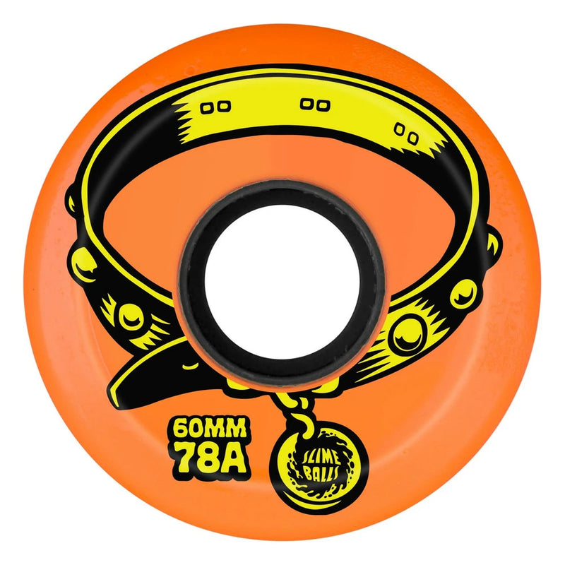 60mm ERIC DRESSEN PUP REISSUE OG SLIME ORANGE 78A SKATEBOARD WHEELS