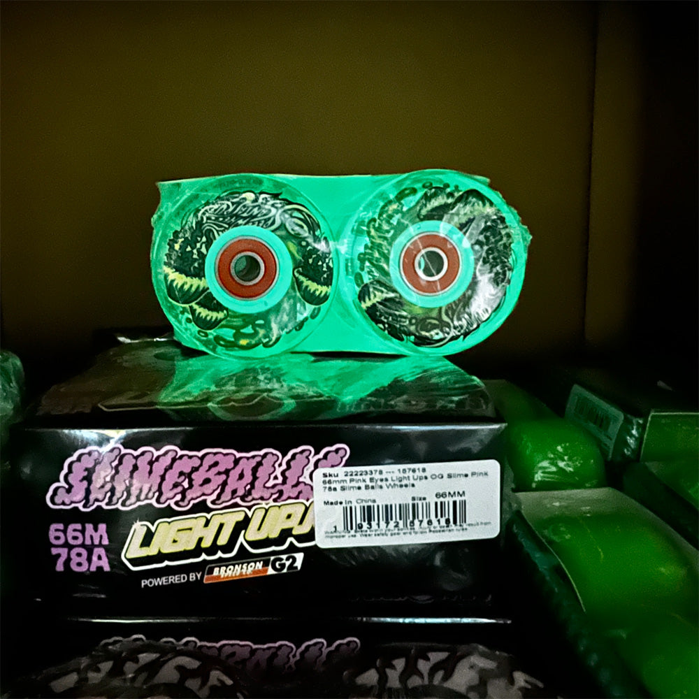 60mm LIGHT UPS JELLY FISH GITD 78A SKATEBOARD WHEELS