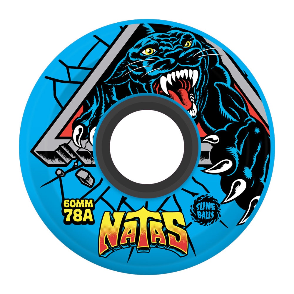 60mm NATAS REISSUE OG SLIME BLUE 78A SKATEBOARD WHEELS