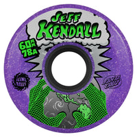 60mm JEFF KENDALL END OF THE WORLD PURPLE GLITTER 78A SKATEBOARD WHEELS