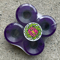 60mm JEFF KENDALL END OF THE WORLD PURPLE GLITTER 78A SKATEBOARD WHEELS